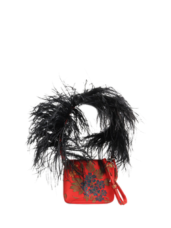 Pre-loved Marques / Almeida Floral Jacquard Crossbody Bag, Red, Red