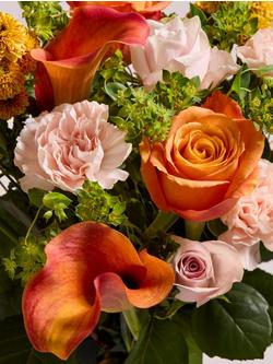 John Lewis Perfect Peach & Prosecco Hand Tied Bouquet - view 2, Blue Royal