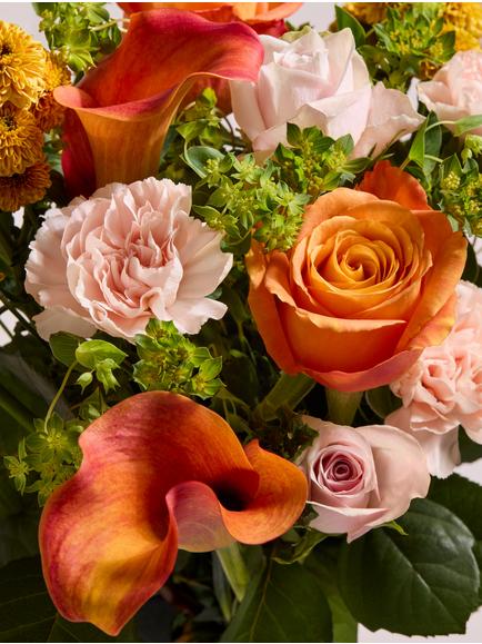 John Lewis Perfect Peach & Prosecco Hand Tied Bouquet - view 2, Blue Royal