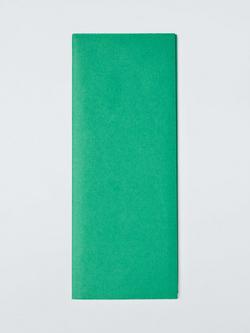 John Lewis Dyed Tissue Paper, Pack of 5, Green, Green