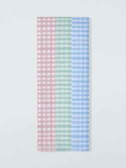 John Lewis Gingham Tissue Paper, Pack of 12, Multi, Multi