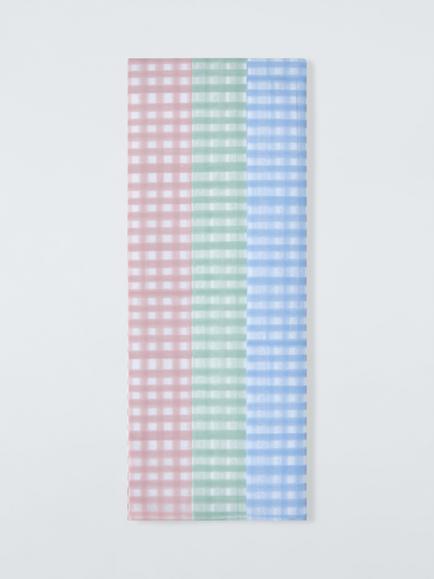 John Lewis Gingham Tissue Paper, Pack of 12, Multi, Multi