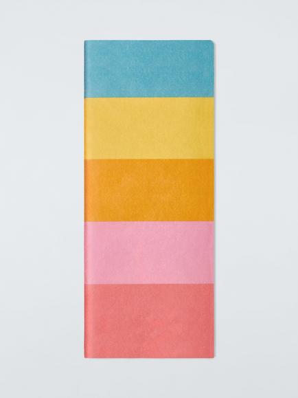 John Lewis Wide Stripe Tissue Paper, Multi, Multi