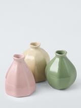 John Lewis x Anine Cecilie Iversen Stoneware Bud Vases, Set of 3, Multi