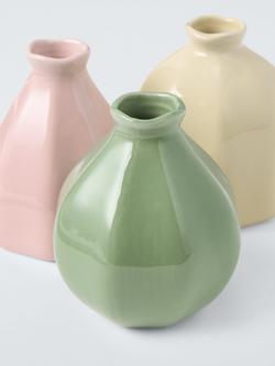 John Lewis x Anine Cecilie Iversen Stoneware Bud Vases, Set of 3, Multi - view 2, Multi