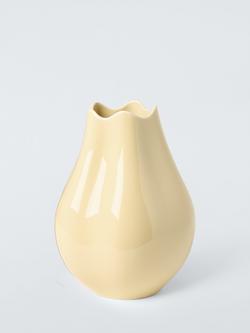 John Lewis x Anine Cecilie Iversen Ceramic Vase, Butter Yellow, Butter Yellow