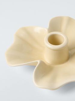 John Lewis x Anine Cecilie Iversen Flower Candle Holder, Yellow - view 2, Yellow