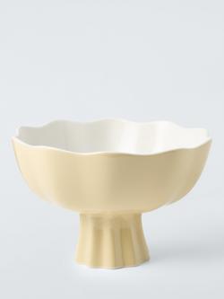 John Lewis x Anine Cecilie Iversen Footed Decorative Bowl, Yellow, Yellow