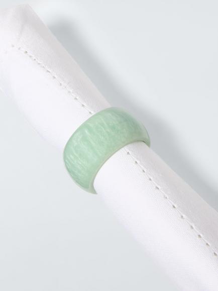 John Lewis Resin Napkin Rings, Set of 4, Green - view 2, Multi