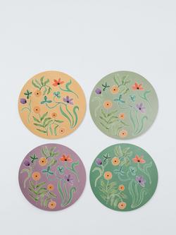 John Lewis x Anine Cecilie Iversen Round Floral Placemat, Set of 4, Multi, Multi