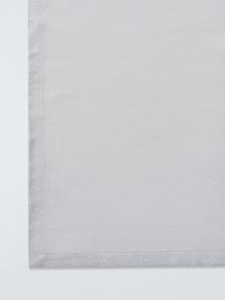 John Lewis Rectangular Cotton Tablecloth, 180 x 140cm, Soft Grey - view 2, Grey