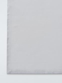John Lewis Rectangular Cotton Tablecloth, 250 x 160cm, Soft Grey - view 2, Grey