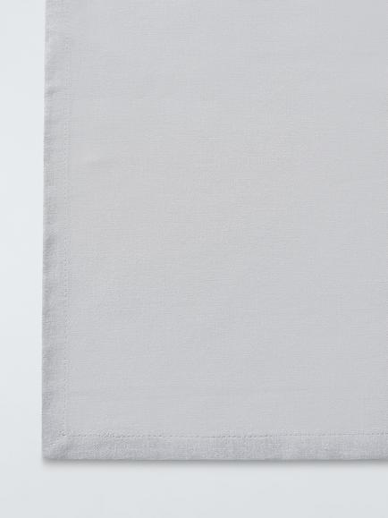John Lewis Rectangular Cotton Tablecloth, 250 x 160cm, Soft Grey - view 2, Grey
