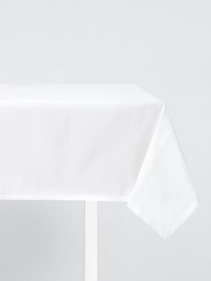 John Lewis Rectangular Cotton Tablecloth, 180 x 140cm, White, White