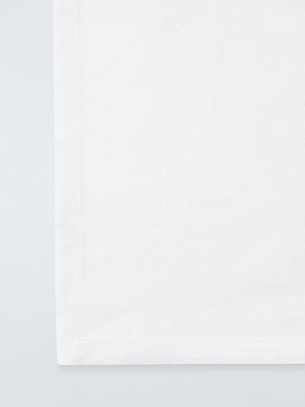 John Lewis Round Cotton Tablecloth, 180cm, White - view 2, White