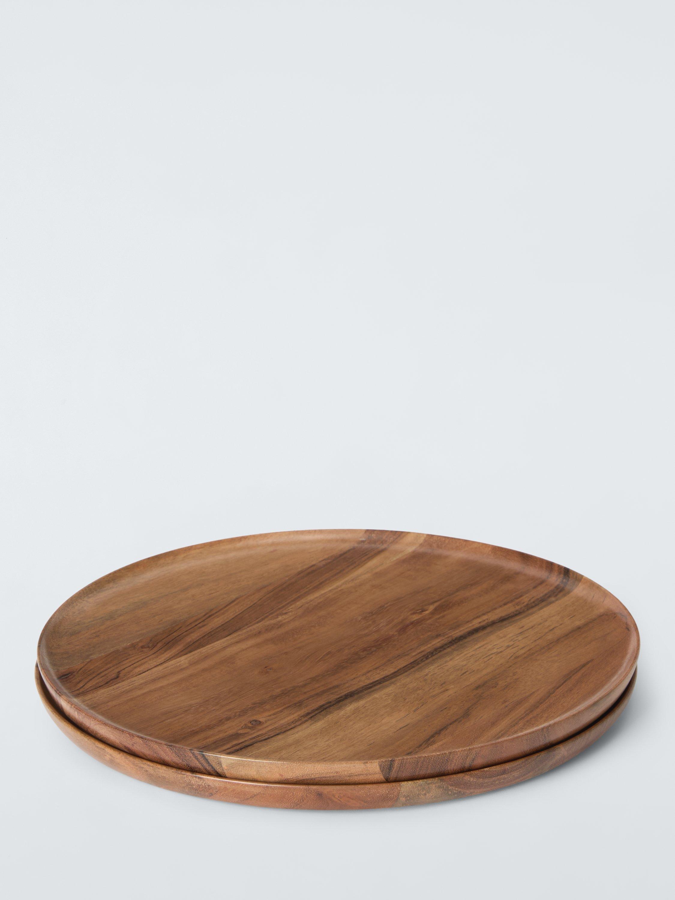 John Lewis Round Placemats, Set of 2, FSC-Certified (Acacia Wood), Natural