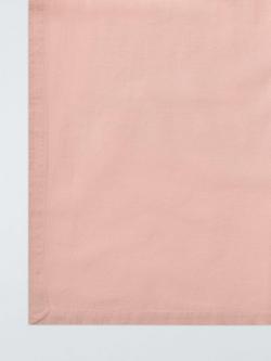 John Lewis Cotton Linen Blend Rectangular Tablecloth, 250 x 160cm, Plaster - view 2, Pink