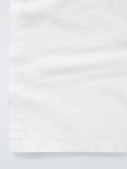 John Lewis Cotton Linen Blend Rectangular Tablecloth, 160 x 250cm, White - view 2, White