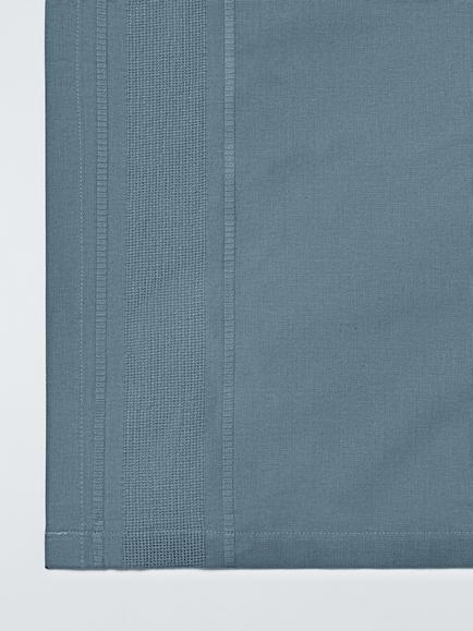 John Lewis Organic Cotton Border Tablecloth, 250 x 160cm, Grey - view 2, Grey