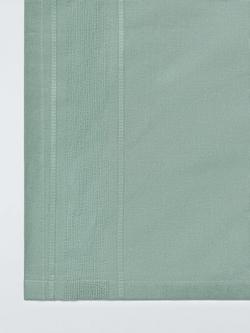 John Lewis Organic Cotton Border Tablecloth, 250 x 160cm, Sage - view 2, Green