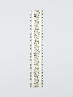 John Lewis x Anine Cecilie Iversen Floral Cotton Table Runner, 250cm, White/Multi, Multi