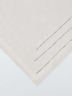 John Lewis Cotton Linen Blend Napkins, Set of 4, Greige - view 2, Grey