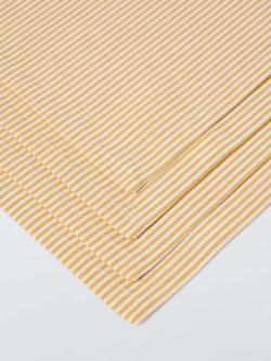 John Lewis Ticking Stripe Cotton Napkins, Set of 4, Pollen Yellow - view 2, Pollen Yellow