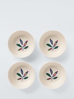 John Lewis Modern Rustic Recycled Plastic Picnic Cereal Bowl, Set of 4, 15cm, Multi - view 2, Multi