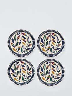 John Lewis Modern Rustic Recycled Plastic Picnic Dinner Plate, Set of 4, 25.4cm, Multi, Multi