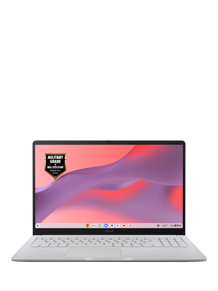 ASUS Chromebook CX15 Laptop, Intel N50 Processor, 4GB RAM, 64GB eMMC, 15.6” Full HD, Grey, Grey