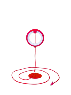 Xoopar Bird Bily Lamp with Stand, Red, Red