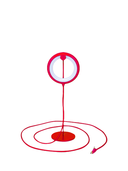 Xoopar Bird Bily Lamp with Stand, Red, Red