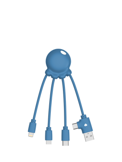 Xoopar Octopus Charging Cable, Blue, Blue