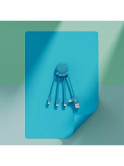 Xoopar Octopus Charging Cable, Blue - view 2, Blue