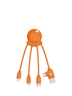 Xoopar Octopus Charging Cable, Orange