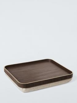John Lewis Cushioned Lap Tray, Walnut Veneer, Natural