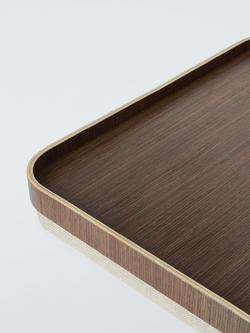 John Lewis Cushioned Lap Tray, Walnut Veneer - view 2, Natural