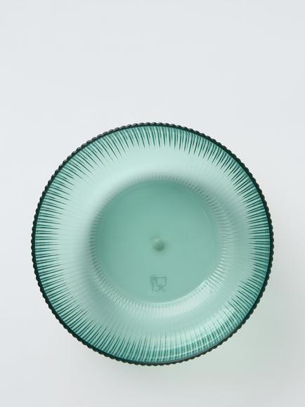 John Lewis Ribbed Plastic Picnic Bowl, Set of 4, 14.5cm, Aqua - view 2, Aqua