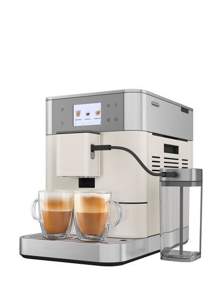 KitchenAid KF7 Fully Automatic Coffee Machine, Porcelain White - view 2, Porcelain White