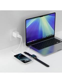 Belkin BoostCharge Pro 3 Port Wall Charger, 70W & Travel Adapter Kit, White - view 2, White