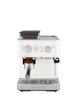 KitchenAid 5KES6551BPL Semi Automatic Coffee Machine, Porcelain White, Porcelain White