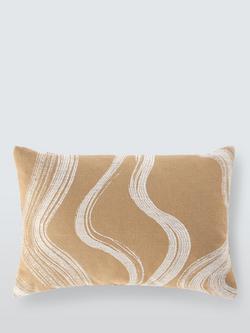 John Lewis Retreat Cushion, Caramel, Caramel
