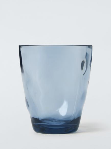 John Lewis Wave Plastic Picnic Tumbler, 500ml, Blue, Blue