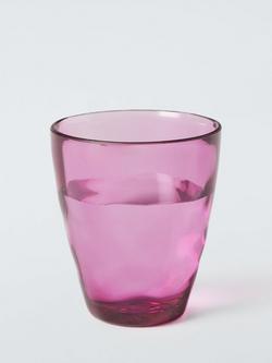 John Lewis Wave Plastic Picnic Tumbler, 500ml, Pink - view 2, Pink