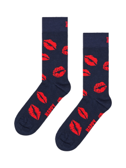 Happy Socks Valentine Socks Gift Set, Pack of 2, Navy - view 2, Navy