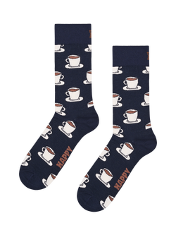Happy Socks Coffee Socks Gift Set, Pack of 4, Navy/Multi - view 2, Navy/Multi