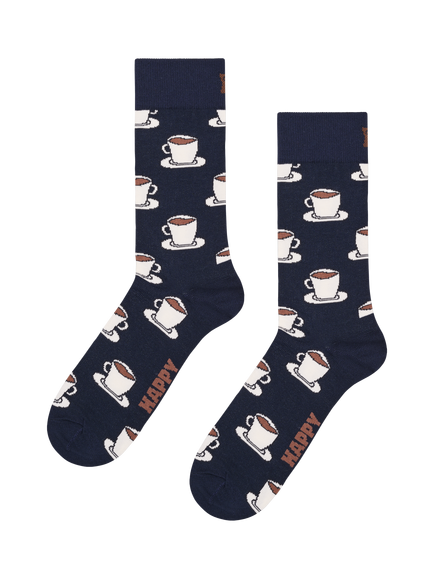 Happy Socks Coffee Socks Gift Set, Pack of 4, Navy/Multi - view 2, Navy/Multi
