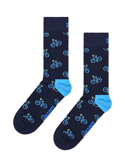 Happy Socks Bike Socks Gift Set, Pack of 4, Blue/Multi - view 2, Blue/Multi