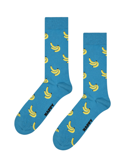 Happy Socks Everyday Banana Socks, Pack of 3, Blue/Multi - view 2, Blue/Multi