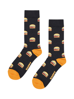 Happy Socks Everyday Food Socks, Pack of 5, Black/Multi - view 2, Black/Multi